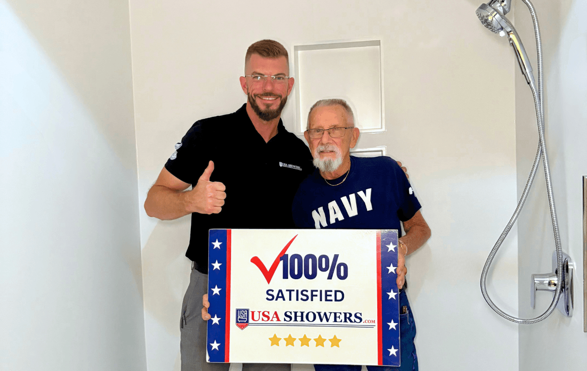 100% satisfied customer picture