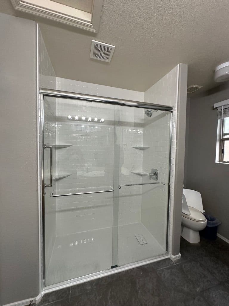 shower door rods